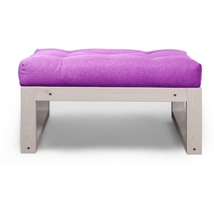 Изображение товара Пуф Arsko Астер беленый дуб фиолетовая рогожка