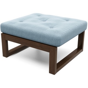 Изображение товара Пуф Arsko Амбер орех голубая рогожка