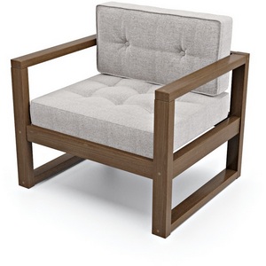 Изображение товара Кресло Arsko Астер орех серая рогожка