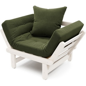 Изображение товара Кресло Arsko Сламбер беленый дуб зеленый велюр