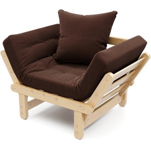 Изображение товара Кресло Arsko Сламбер сосна коричневый велюр