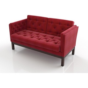 Изображение товара Диван Arsko Айверс М венге красный шенилл