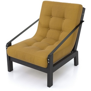 Изображение товара Кресло Arsko Локи венге желтая рогожка