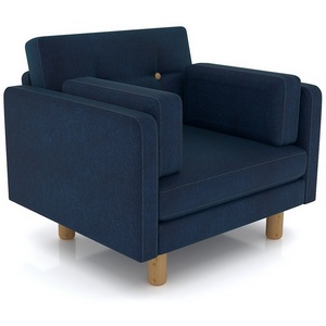 Изображение товара Кресло Arsko Ингвар синий велюр