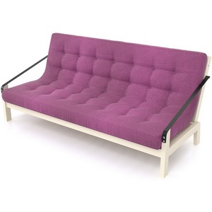 Изображение товара Диван Arsko Локи беленый дуб фиолетовая рогожка