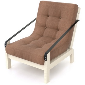 Изображение товара Кресло Arsko Локи беленый дуб коричневая рогожка