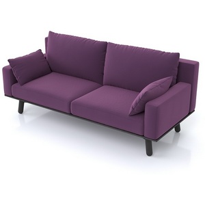 Изображение товара Диван Arsko прямой Колин венге велюр фиолетовый