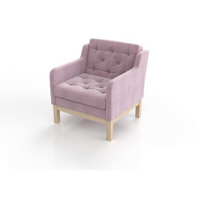 Изображение товара Кресло Arsko Айверс сосна розовый шенилл