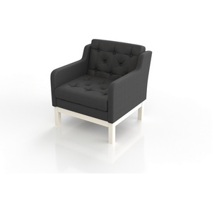 Изображение товара Кресло Arsko Айверс беленый дуб черная рогожка