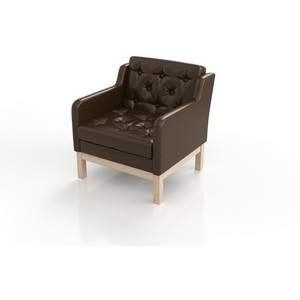 Изображение товара Кресло Arsko Айверс сосна темно-коричневый кожзам