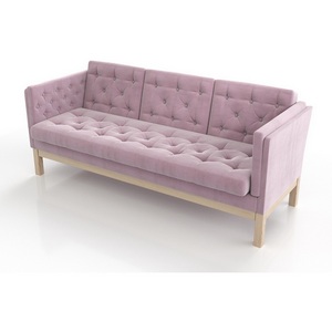 Изображение товара Диван Arsko Айверс Б сосна розовый шенилл