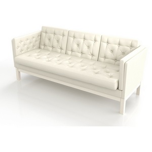 Изображение товара Диван Arsko Айверс Б беленый дуб белый кожзам