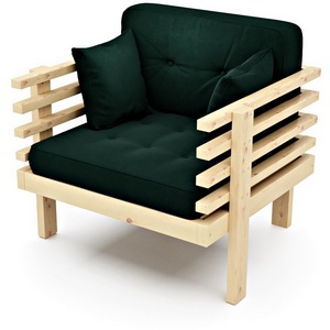 Изображение товара Кресло Arsko Стоун сосна зеленый велюр