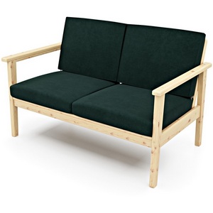 Изображение товара Диван Arsko прямой Лориан М сосна велюр зеленый