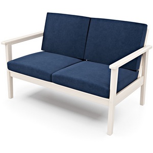 Изображение товара Диван Arsko прямой Лориан М беленый дуб велюр синий