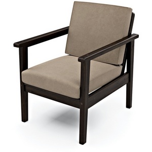 Изображение товара Кресло Arsko Лориан венге велюр бежевый