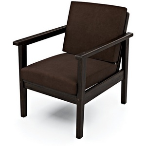 Изображение товара Кресло Arsko Лориан венге велюр коричневый