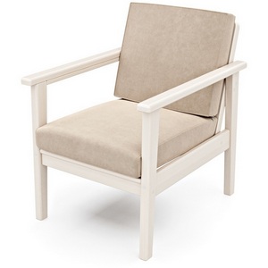 Изображение товара Кресло Arsko Лориан беленый дуб велюр молочный