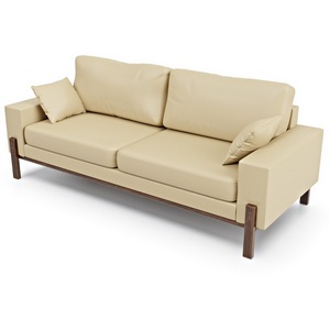 Изображение товара Диван Arsko прямой Хангель экокожа молочная