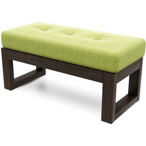 Изображение товара Банкетка Arsko Амбер венге зеленая рогожка