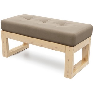 Изображение товара Банкетка Arsko Амбер сосна бежевый велюр