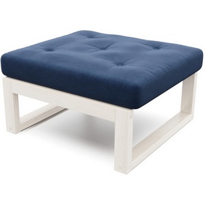 Изображение товара Пуф Arsko Амбер беленый дуб синий велюр