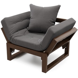 Изображение товара Кресло Arsko Амбер орех серый велюр