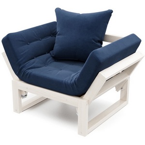 Изображение товара Кресло Arsko Амбер беленый дуб синий велюр