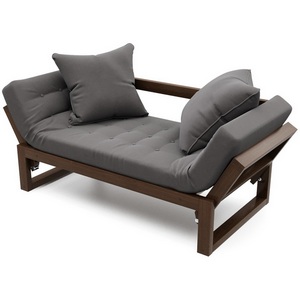 Изображение товара Кушетка Arsko Амбер орех серый велюр