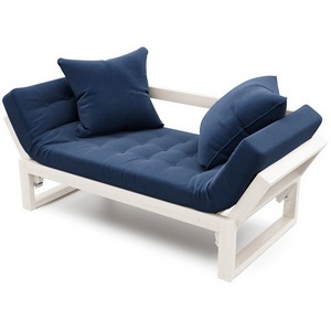 Изображение товара Кушетка Arsko Амбер беленый дуб синий велюр