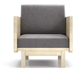 Изображение товара Кресло Arsko Двалин сосна велюр серый