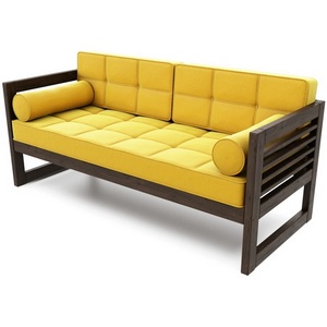 Изображение товара Диван Arsko прямой Сега Б венге велюр желтый