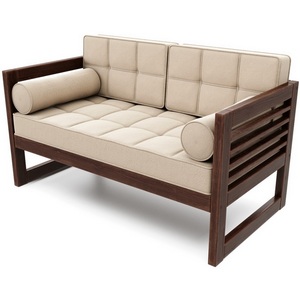 Изображение товара Диван Arsko прямой Сега М орех велюр бежевый