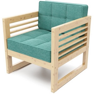 Изображение товара Кресло Arsko Сега сосна рогожка бирюзовая