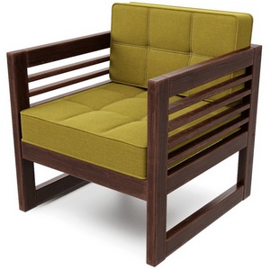 Изображение товара Кресло Arsko Сега орех рогожка горчичная