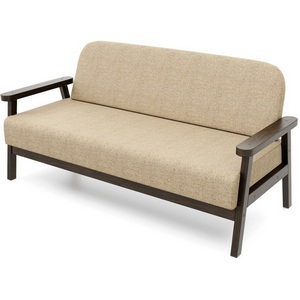 Изображение товара Диван Arsko прямой Флори М венге рогожка бежевая