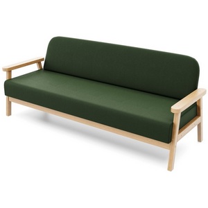 Изображение товара Диван Arsko прямой Флори Б береза велюр зеленый