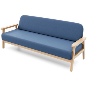 Изображение товара Диван Arsko прямой Флори Б береза велюр голубой