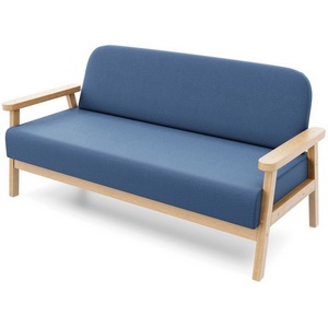 Изображение товара Диван Arsko прямой Флори М береза велюр голубой