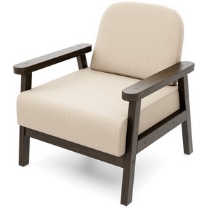 Изображение товара Кресло Arsko Флори венге велюр бежевый