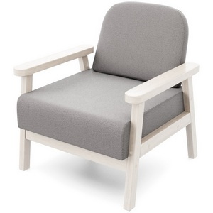 Изображение товара Кресло Arsko Флори беленый дуб велюр серый