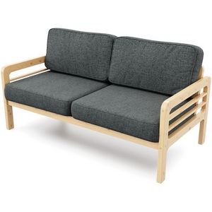 Изображение товара Диван Arsko прямой Бергер Б сосна рогожка черная