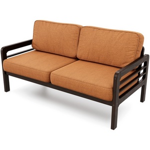 Изображение товара Диван Arsko прямой Бергер Б венге рогожка оранжевая