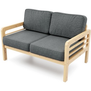 Изображение товара Диван Arsko прямой Бергер М сосна рогожка черная