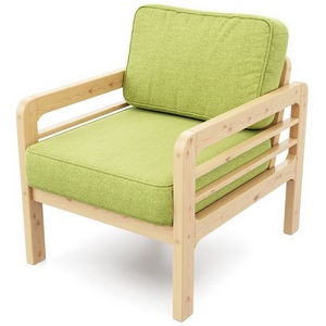 Изображение товара Кресло Arsko Бергер сосна рогожка зеленая