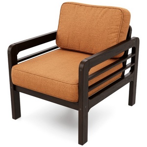 Изображение товара Кресло Arsko Бергер венге рогожка оранжевая