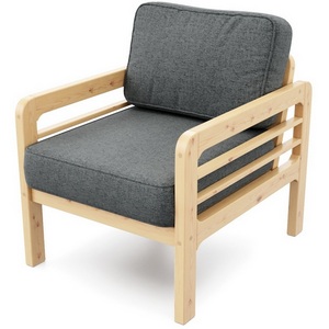 Изображение товара Кресло Arsko Бергер сосна рогожка черная