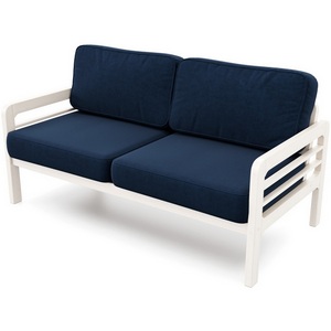 Изображение товара Диван Arsko прямой Бергер Б беленый дуб велюр синий