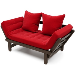 Изображение товара Кушетка Arsko Сламбер венге красный велюр