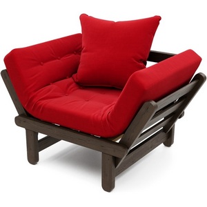 Изображение товара Кресло Arsko Сламбер венге красный велюр